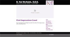 Desktop Screenshot of mcnabbdental.com