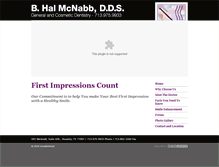 Tablet Screenshot of mcnabbdental.com